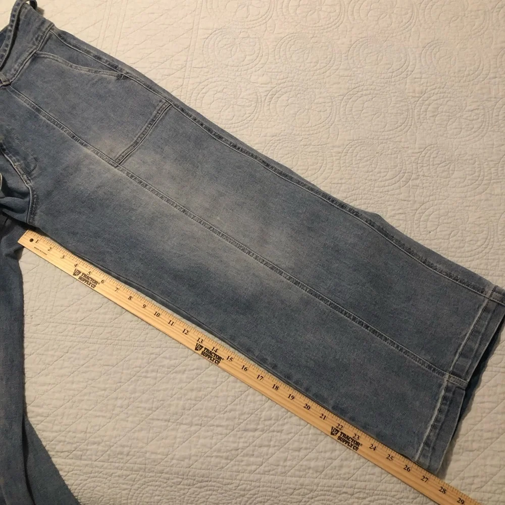 Hudson wide leg tie waist jeans. Size 14. - Picture 8 of 10